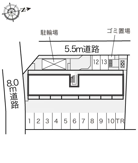 ★手数料０円★羽曳野市向野　月極駐車場（LP）